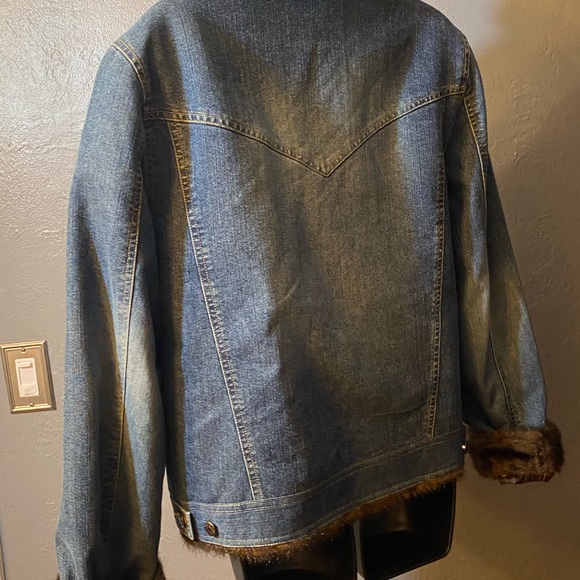Wilsons Leather Maxima Faux Fur Lined Jean Jacket - Picture 7 of 16